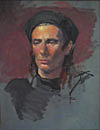 Black Beret - Oil on Canvas