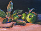 Green Apples - Oil on Canvas