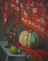 Pumpkin in Shawl  - Oil on Canvas