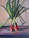 Spring Onions  - Oil on Canvas