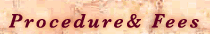 Vicki Blum - procedures & fees